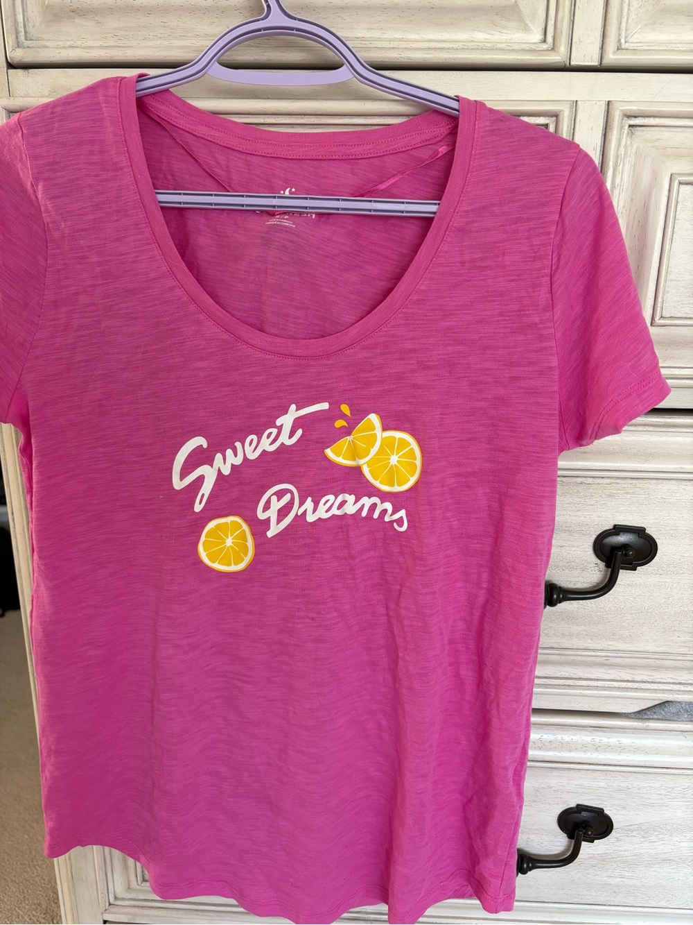 Sweet Dreams Pink Graphic Sleep Tee